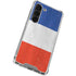 French Flag Distressed Galaxy S23 Clear Case